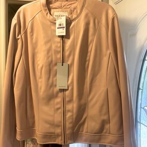 Blush leather jacket